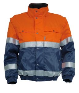 Afbeeldingen van Jas all season groen/oranje