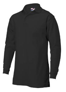 Image de Jurriens Shirt polo lange mouw zwart