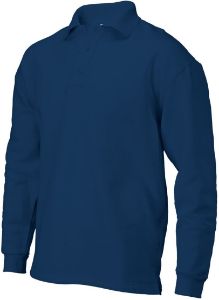 Image de Pum Sweater polo met boord navy
