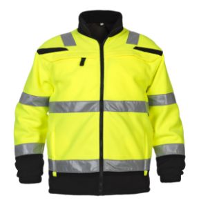 Afbeeldingen van Drimmelen AK HW. Fleecejack zwart/geel