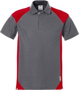 Afbeeldingen van HEK polo grijs-rood