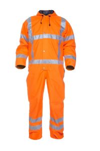 Afbeeldingen van HYDROWEAR Ureterp regenoverall fluor oranje 3XL