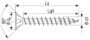 Bild von SPAX Spaanplaatschroef, 4.0 x 45 mm, platkop, gegalvaniseerd, verzinkt